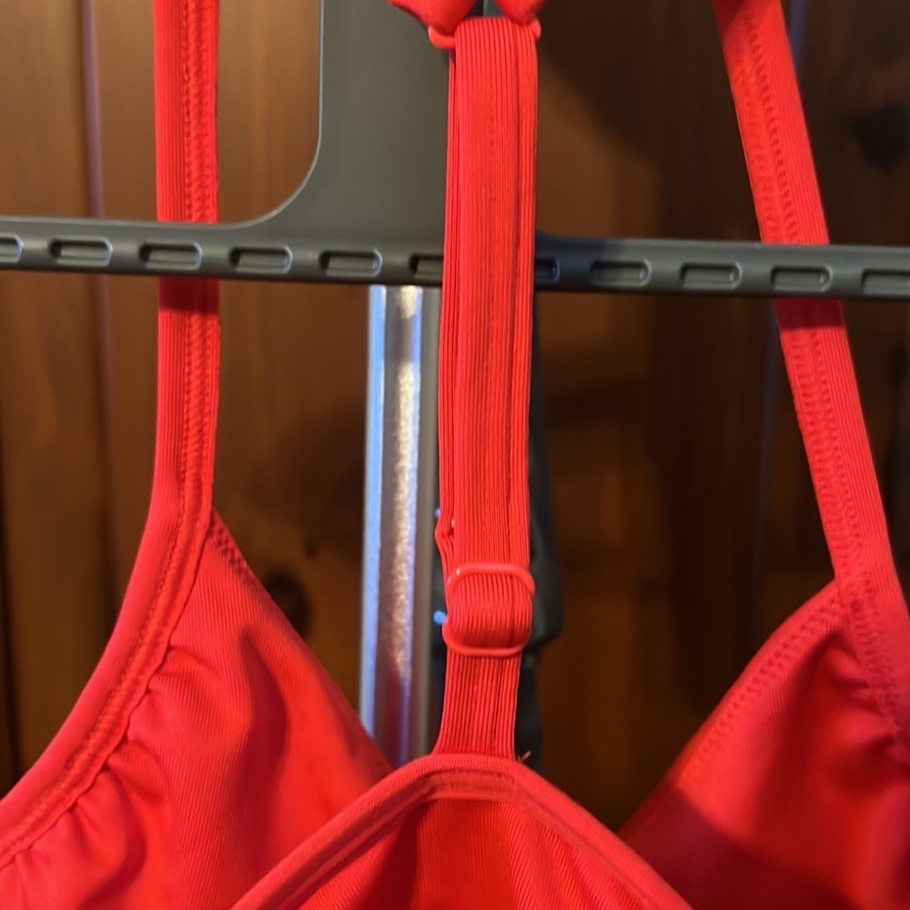 NWOT PINK Victoria’s Secret Red Gym to Swim Wrap Bikini Top & Shorts Size XS - Picture 13 of 16